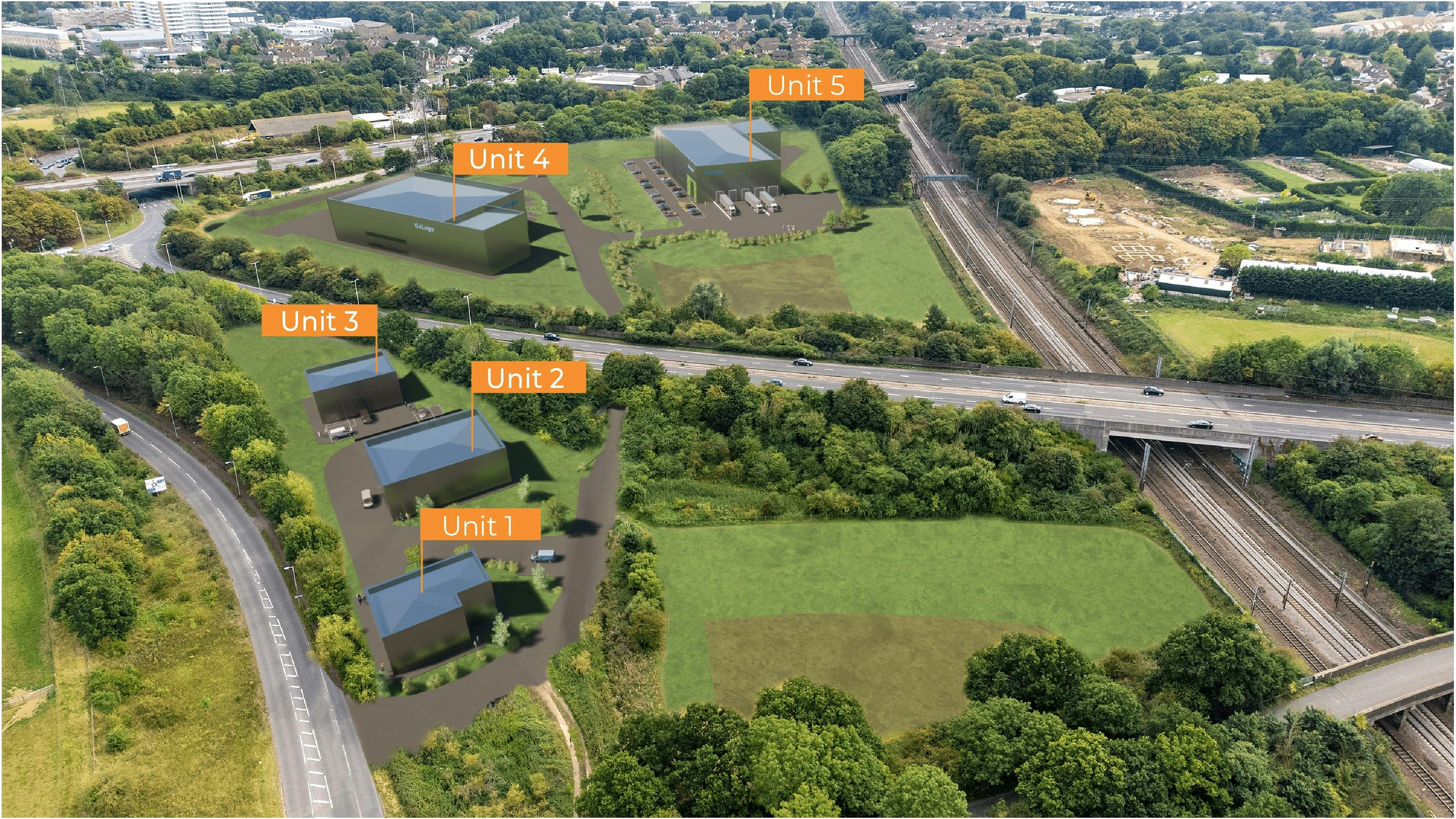 Stevenage Northern Gateway Overview Image with labels