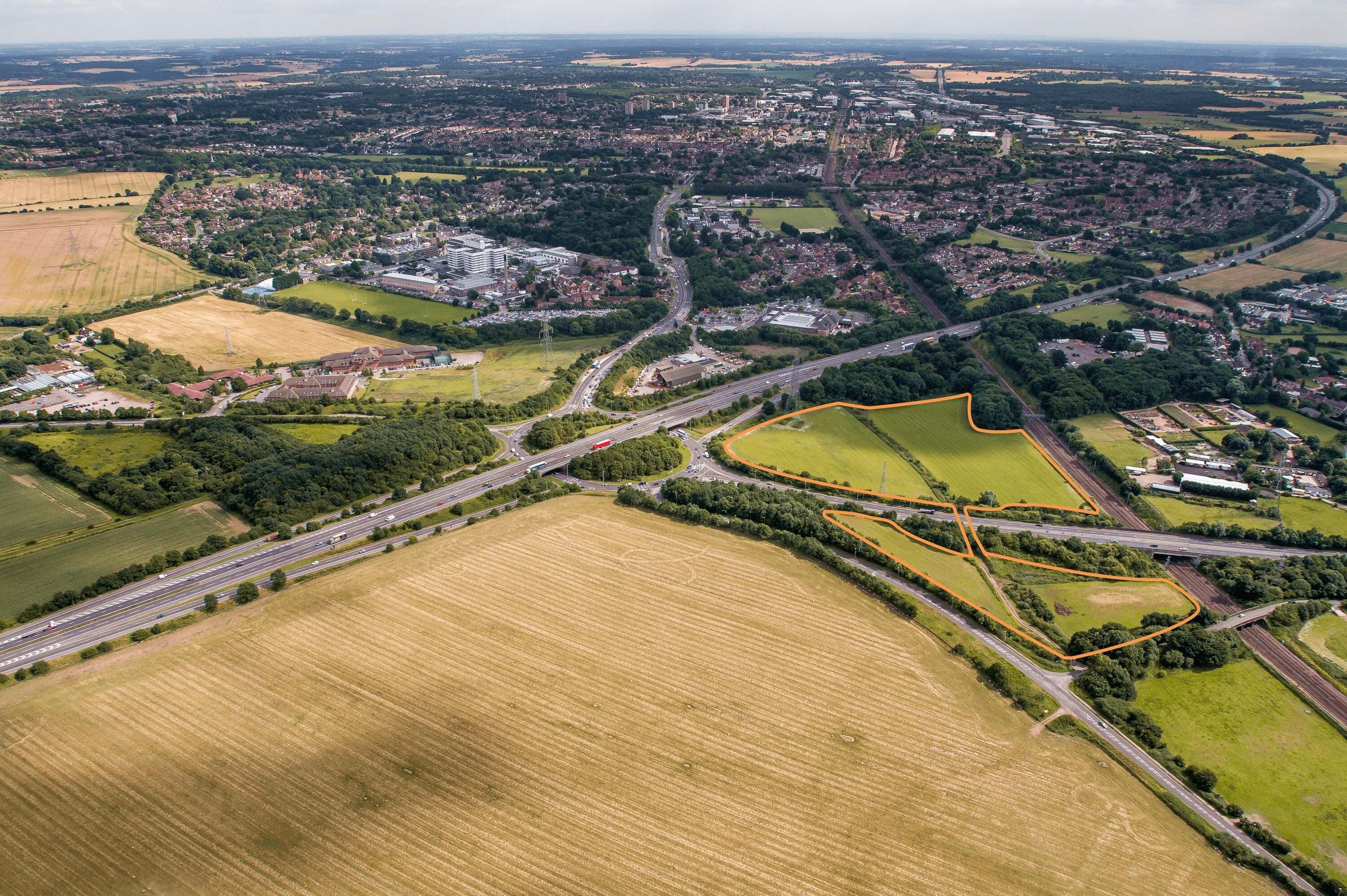 Stevenage Northern Gateway Overview Image with labels